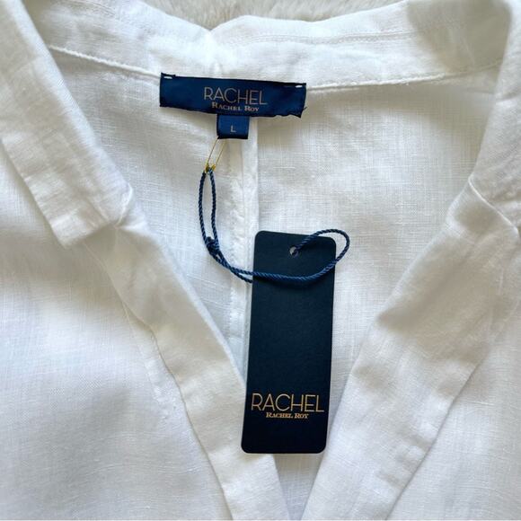 NWT!!! Rachel Roy women tank linen top size L - Picture 5 of 9